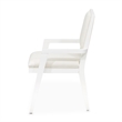 Palm Gate Dining Arm Chair - Cloud White