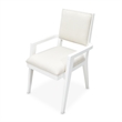 Palm Gate Dining Arm Chair - Cloud White