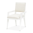 Palm Gate Dining Arm Chair - Cloud White