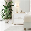 Palm Gate Nightstand - Cloud White