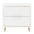 Palm Gate Nightstand - Cloud White