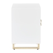 Palm Gate Nightstand - Cloud White