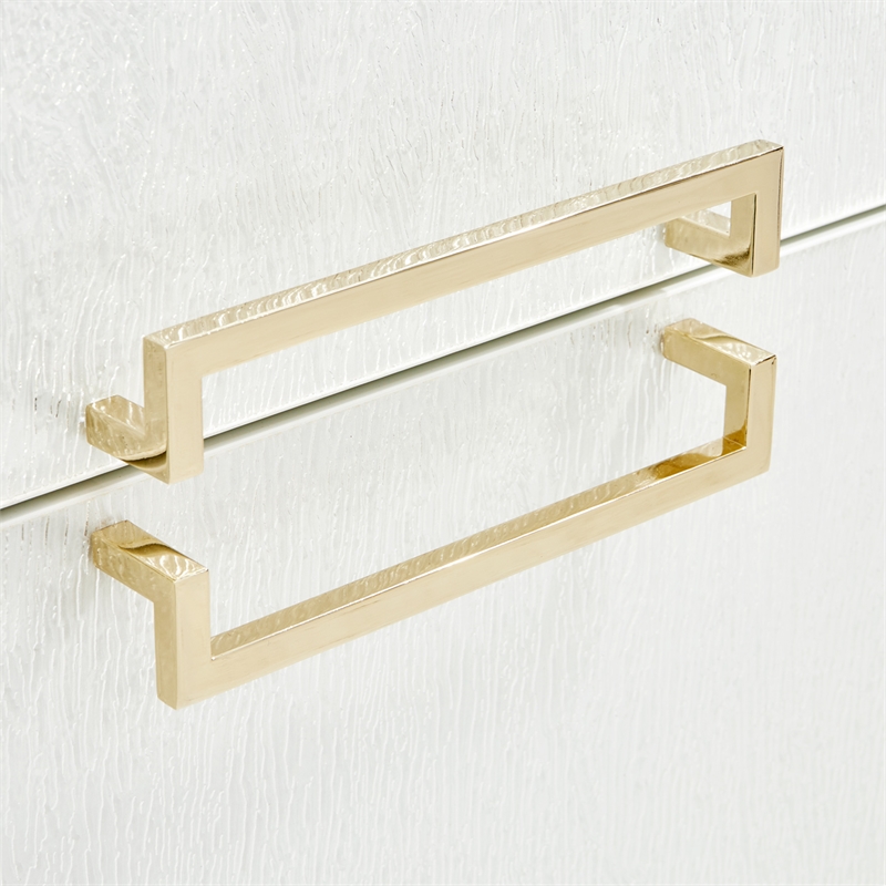 Palm Gate Nightstand - Cloud White