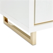 Palm Gate Nightstand - Cloud White