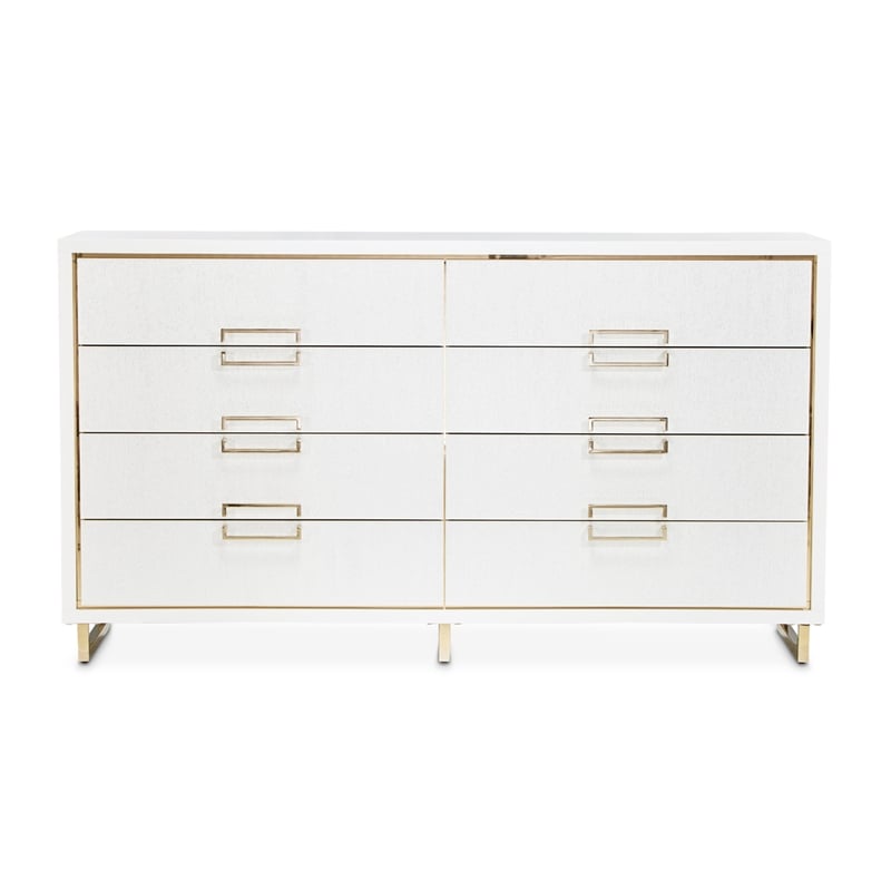 Palm Gate Dresser - Cloud White