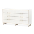 Palm Gate Dresser - Cloud White