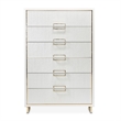 Palm Gate 6-Drawer Chest - Cloud White