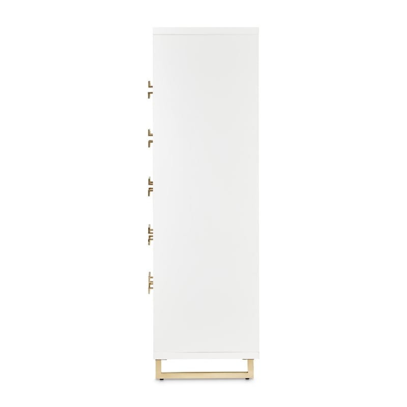 Palm Gate 6-Drawer Chest - Cloud White