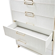 Palm Gate 6-Drawer Chest - Cloud White