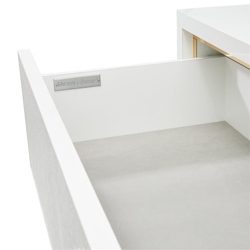 Palm Gate 6-Drawer Chest - Cloud White