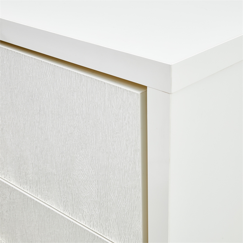Palm Gate 6-Drawer Chest - Cloud White