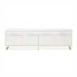 Palm Gate Media Cabinet - Cloud White