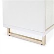 Palm Gate Media Cabinet - Cloud White