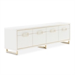 Palm Gate Media Cabinet - Cloud White