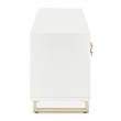 Palm Gate Media Cabinet - Cloud White