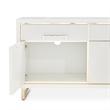 Palm Gate Media Cabinet - Cloud White