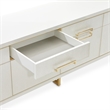 Palm Gate Media Cabinet - Cloud White