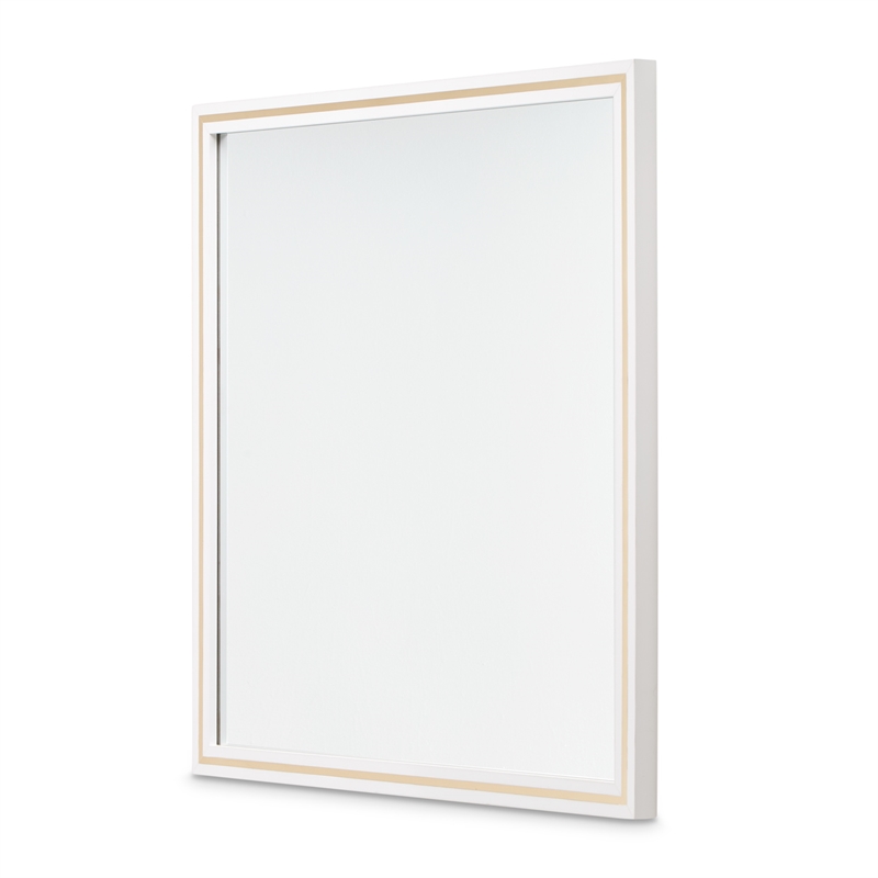 Palm Gate Wall Mirror - Cloud White