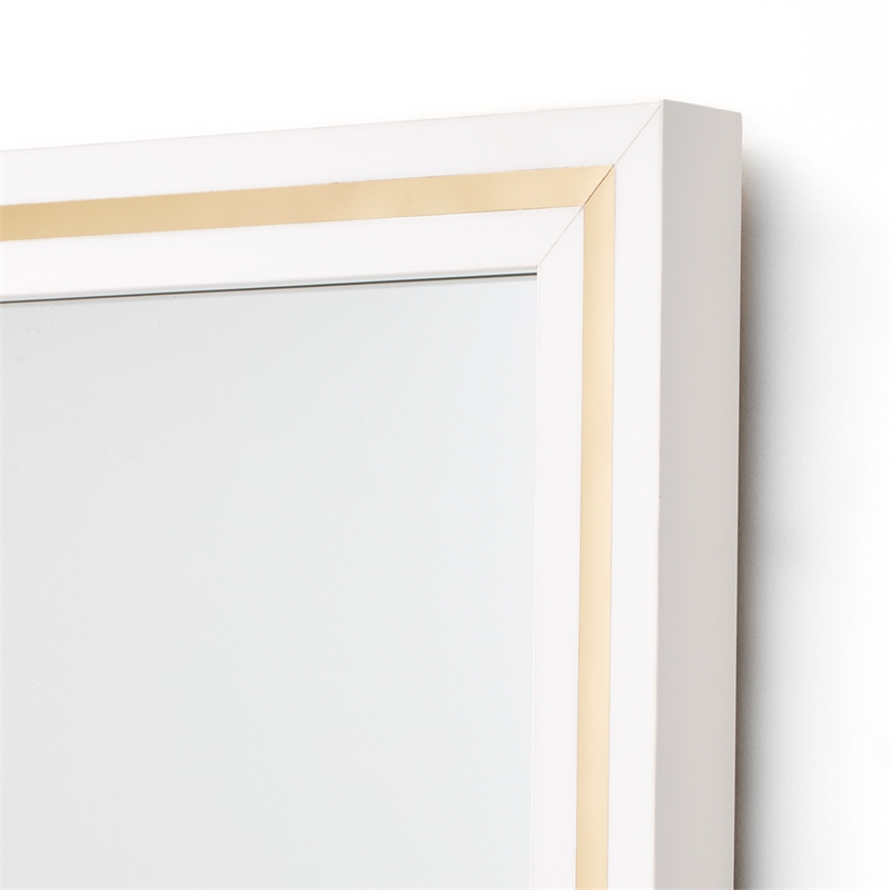 Palm Gate Wall Mirror - Cloud White
