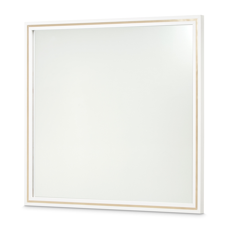 Palm Gate Wall Mirror - Cloud White