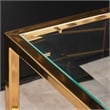 Michael Amini Savannah Breeze End Table - Bright Gold