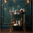 Savannah Breeze Bar Cart - Bright Gold