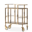 Savannah Breeze Bar Cart - Bright Gold
