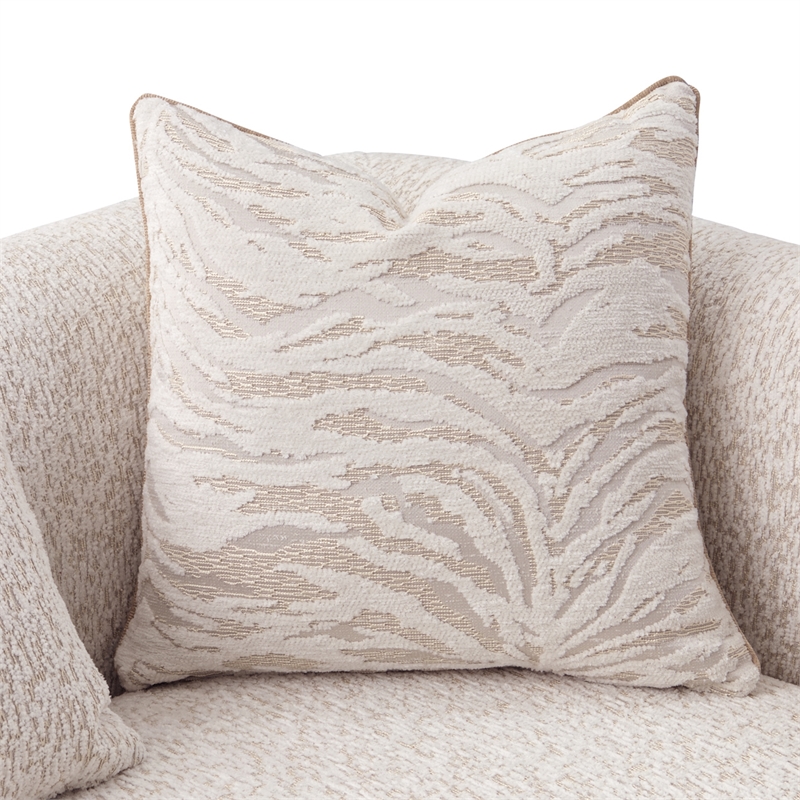 Savannah Breeze Chenille Loveseat - Cashmere/Gold