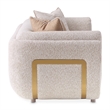 Savannah Breeze Chenille Loveseat - Cashmere/Gold