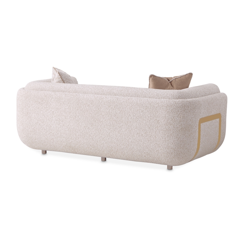 Savannah Breeze Chenille Loveseat - Cashmere/Gold