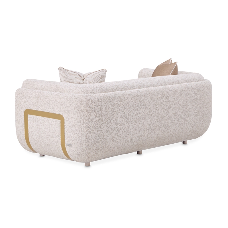 Savannah Breeze Chenille Loveseat - Cashmere/Gold