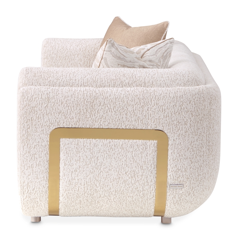 Savannah Breeze Chenille Loveseat - Cashmere/Gold