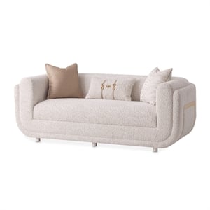 Savannah Breeze Chenille Loveseat - Cashmere/Gold
