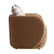 Ariana Velvet Accent Chair - Caramel/Gold