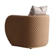 Ariana Velvet Accent Chair - Caramel/Gold