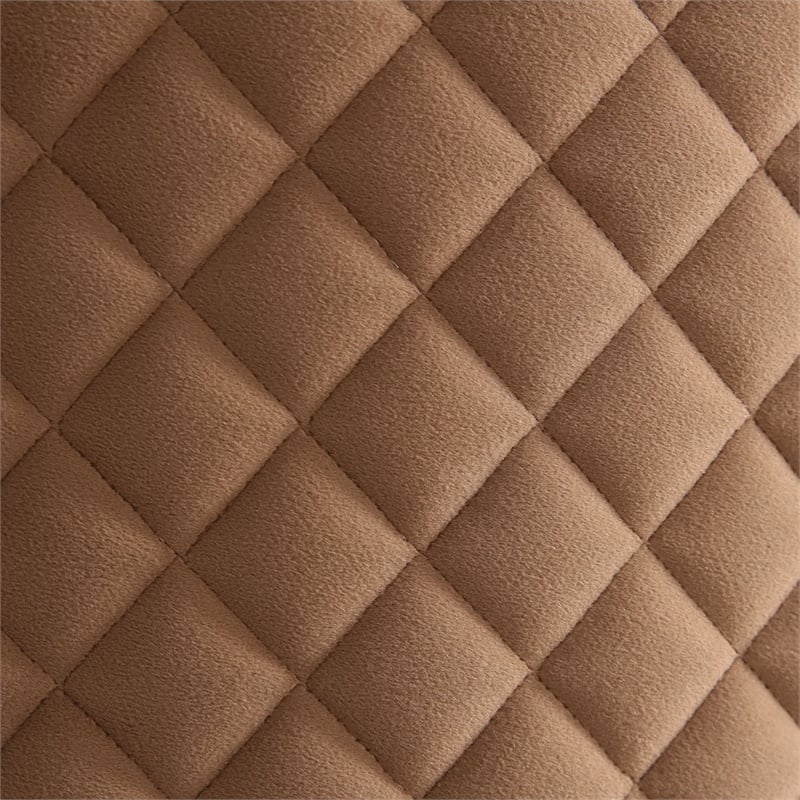 Ariana Velvet Accent Chair - Caramel/Gold