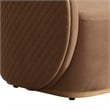 Ariana Velvet Accent Chair - Caramel/Gold