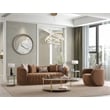 Ariana Velvet Accent Chair - Caramel/Gold