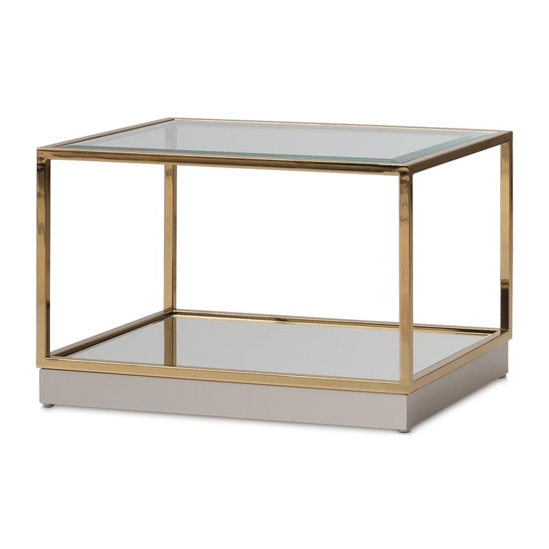 Savannah Breeze Tall Cocktail Table Set of 2 - Bright Gold