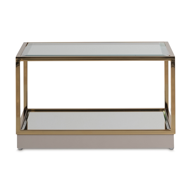 Savannah Breeze Short Cocktail Table Set of 2 - Bright Gold