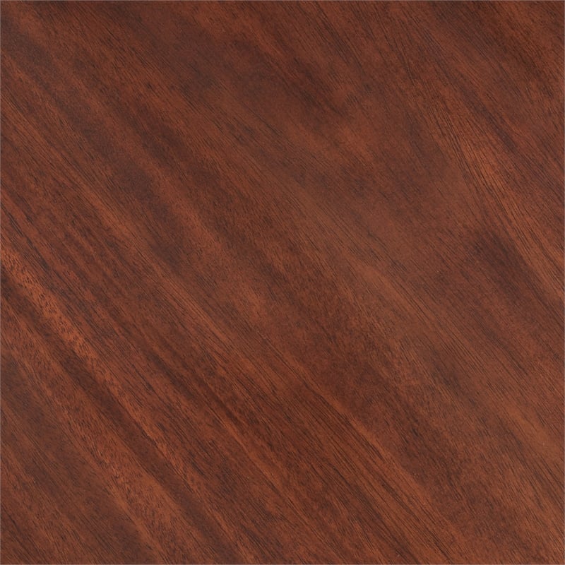 Michael Amini Camellia Field Round Dining Table in Warm Pecan/Antique Gold