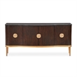 Michael Amini Camellia Field Sideboard with Mirror in Warm Pecan
