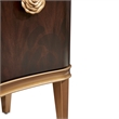 Michael Amini Camellia Field Sideboard with Mirror in Warm Pecan