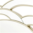 Michael Amini Camellia Field Sideboard with Mirror in Warm Pecan
