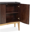 Michael Amini Camellia Field Sideboard with Mirror in Warm Pecan