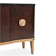 Michael Amini Camellia Field Sideboard with Mirror in Warm Pecan