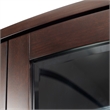 Michael Amini Camellia Field Display Cabinet in Warm Pecan