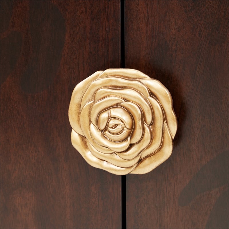 Michael Amini Camellia Field Sideboard in Warm Pecan
