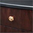 Michael Amini Camellia Field 3-Drawer Nightstand in Warm Pecan
