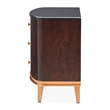 Michael Amini Camellia Field 3-Drawer Nightstand in Warm Pecan